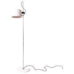 Vintage Coupé White Floor Lamp by Joe Colombo for Oluce, 1967