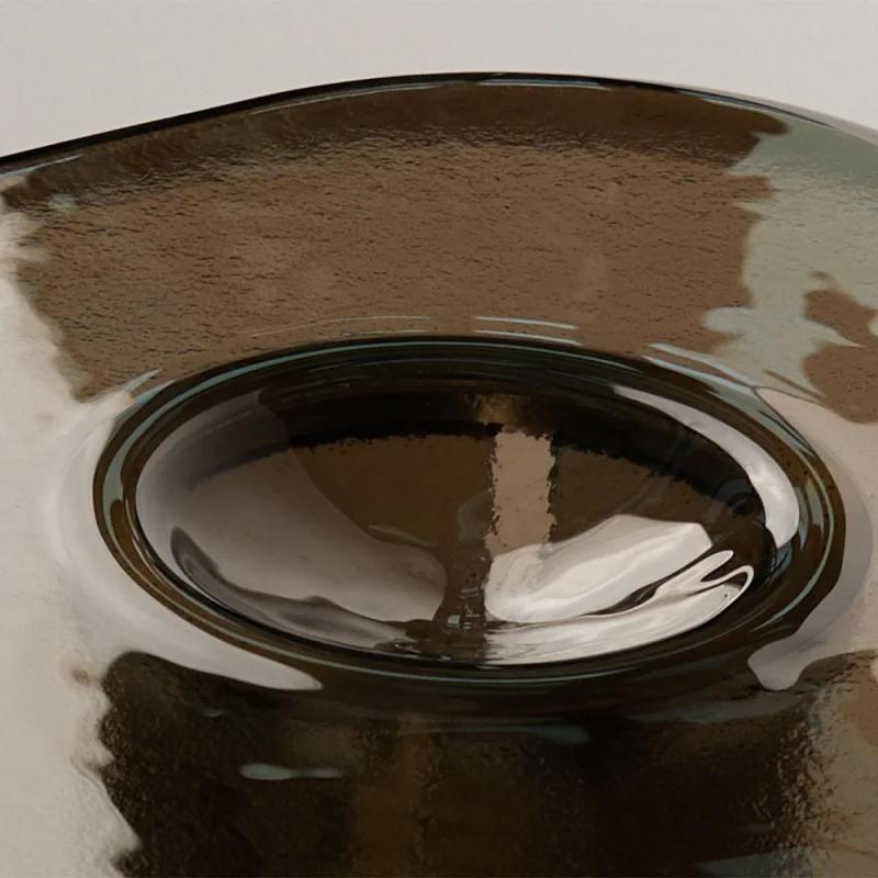 Moderne Table basse Coupelle en verre Bronze par Marie et Alexandre pour Driade en vente