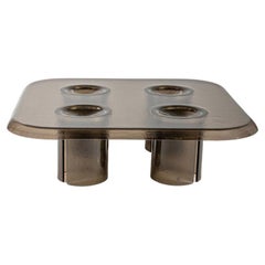 Coupelle coffee table in Bronze glass by Marie et Alexandre for Driade
