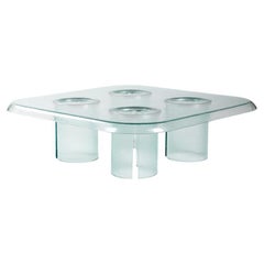 Coupelle coffee table in Transparent glass by Marie et Alexandre for Driade
