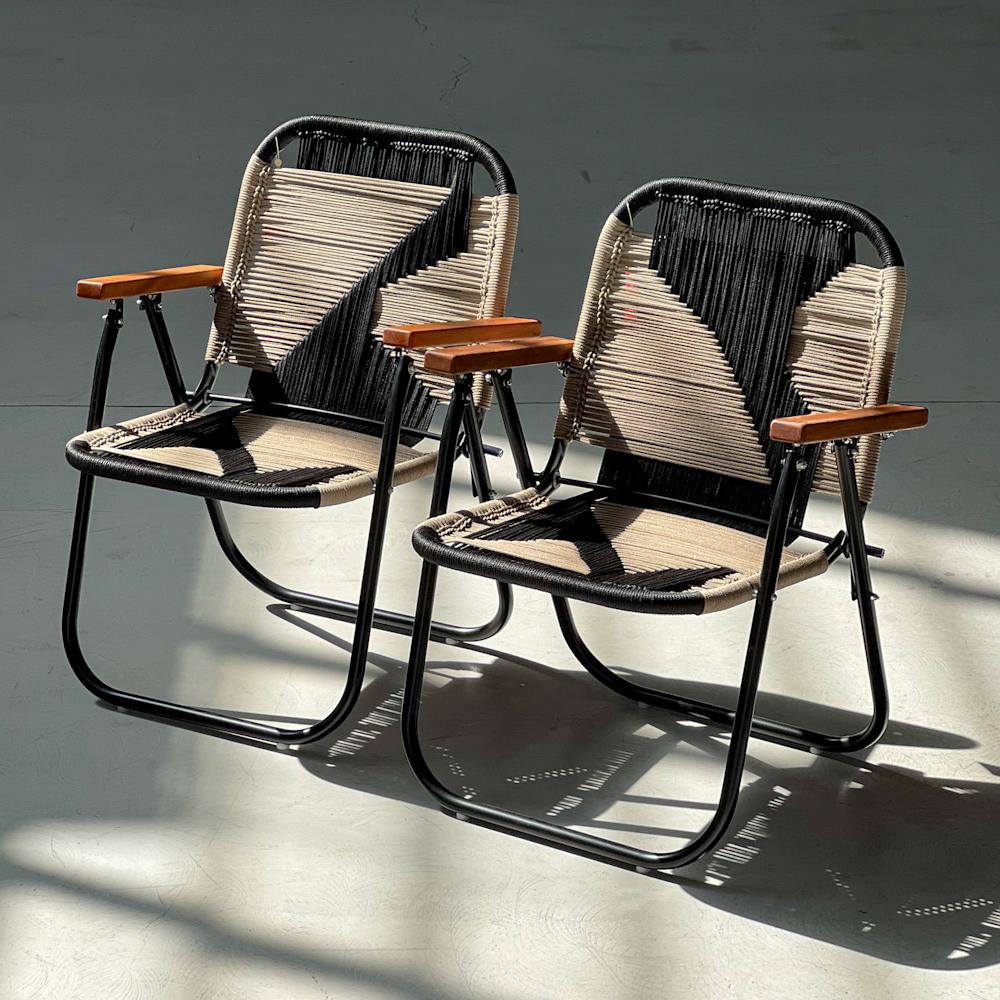 - Trama Classic 1 and 2 - main color: black - secundary color: sand, sepia.
- structure color: black

beach chair, country chair, garden chair, lawn chair, camping chair, folding chair, stylish chair, funky chair

DENGÔ -
A handmade work, which