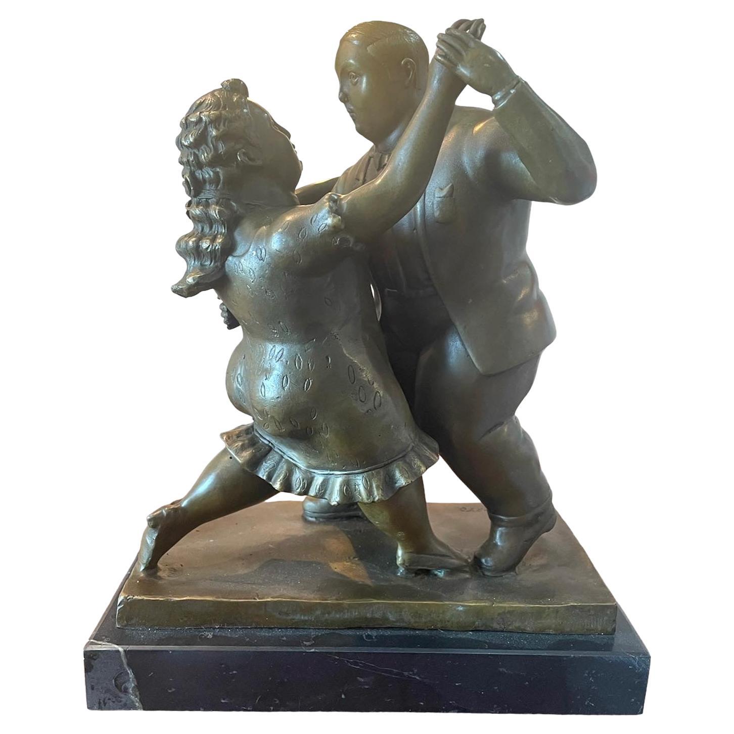 Couple Dancing, Signed Reproduction by Fernando Botero Bronze at 1stDibs |  ai dancing statues, fernando botero couple dancing