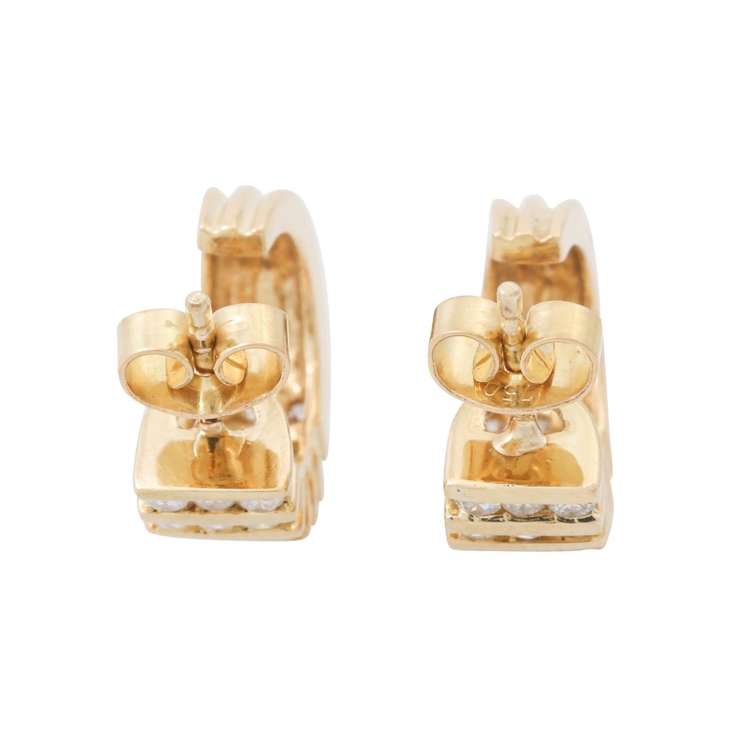 Brilliant Cut Couple Earrings with Nillo Insert For Sale