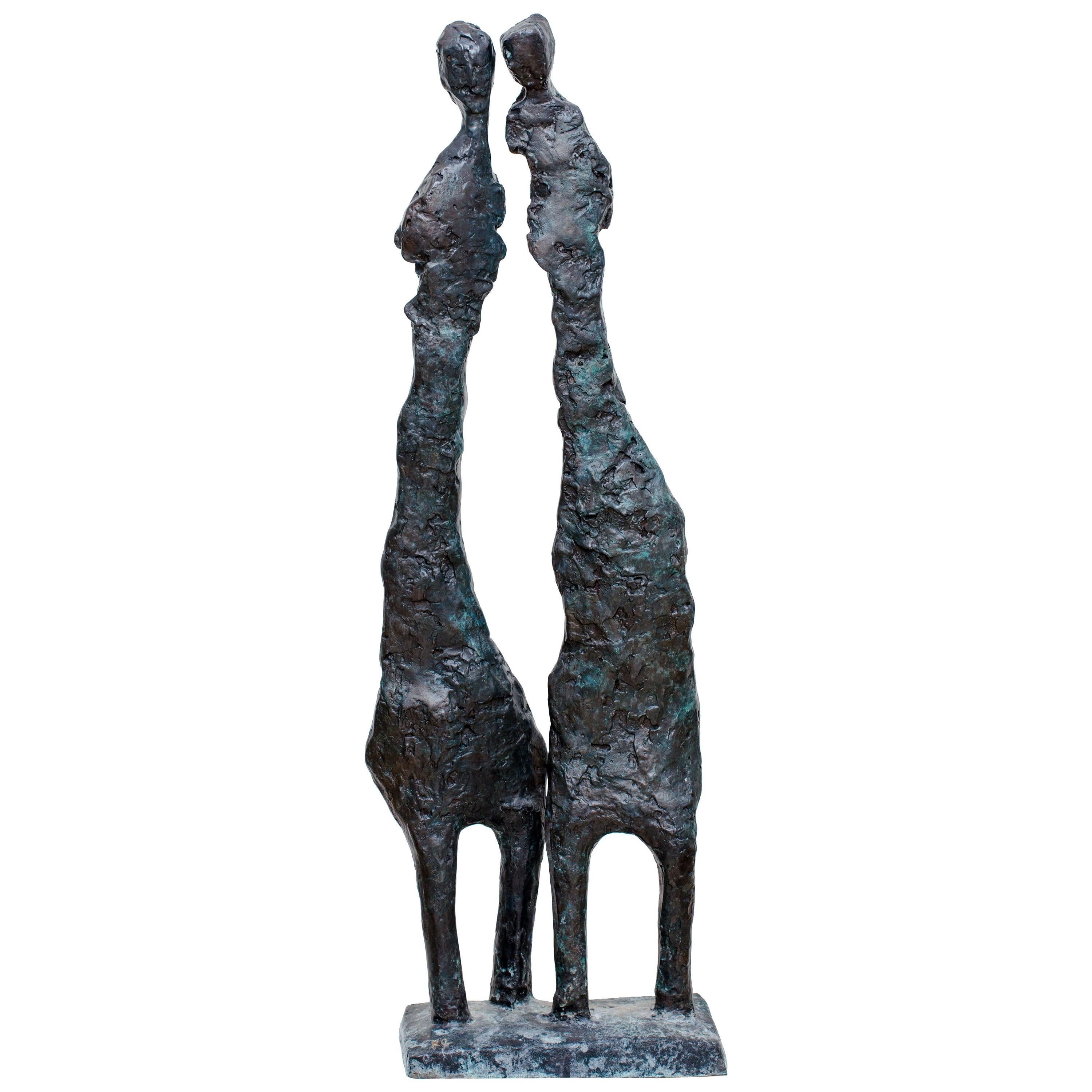 « Couple » - Sculptures en bronze uniques en leur genre 