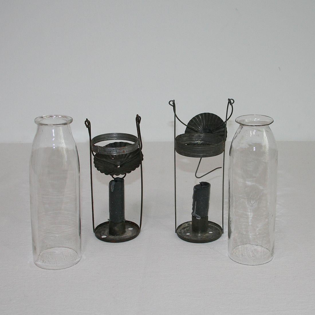 Couple of 19th Century French Glass Lanterns 5