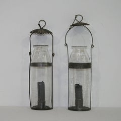Couple of 19th Century French Glass Lanterns