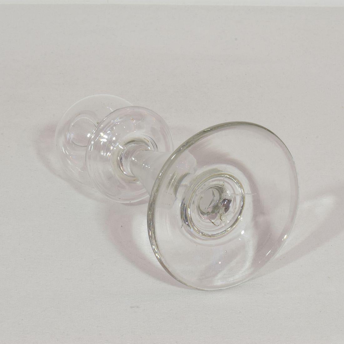 Couple of 19th Century French Glass Weaver Oil Lamps 8