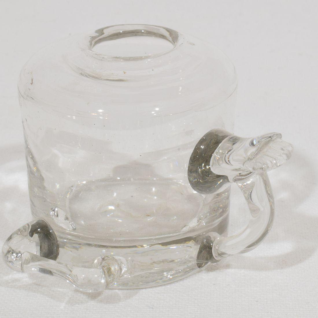 Paar französische Glasweber-Öllampen aus dem 19. im Angebot 10