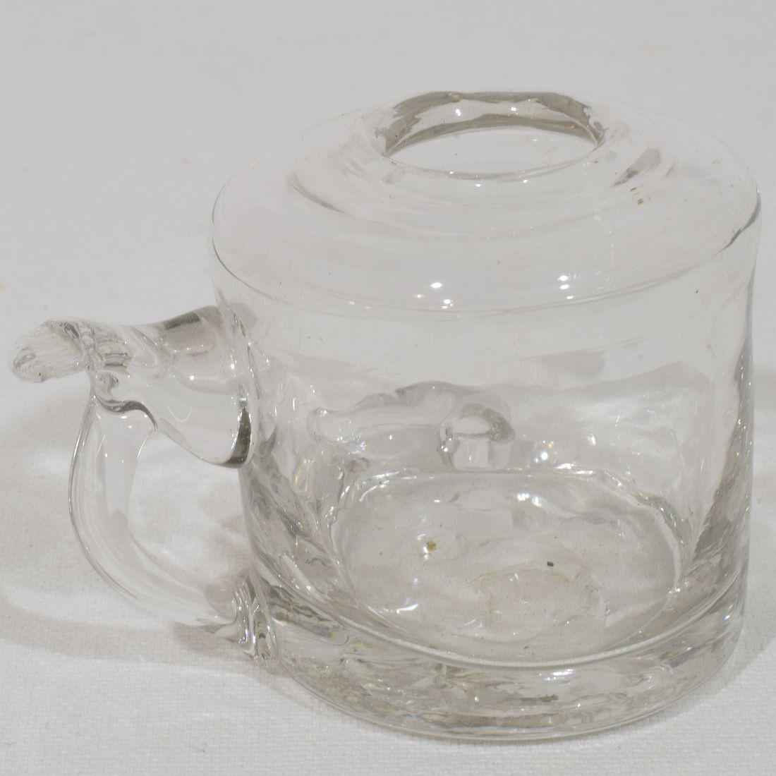 Paar französische Glasweber-Öllampen aus dem 19. im Angebot 11