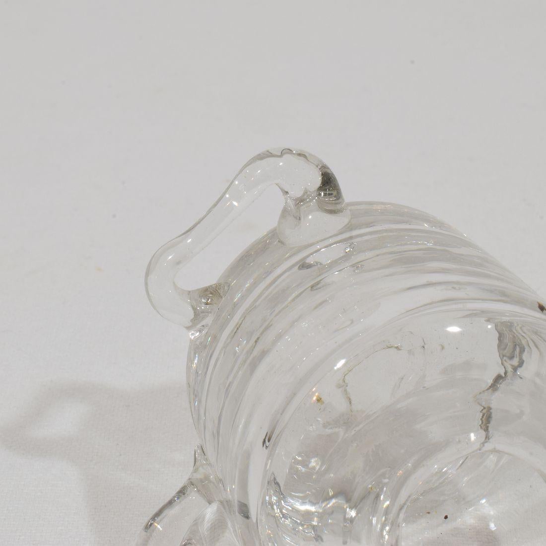 Paar französische Glasweber-Öllampen aus dem 19. im Angebot 12