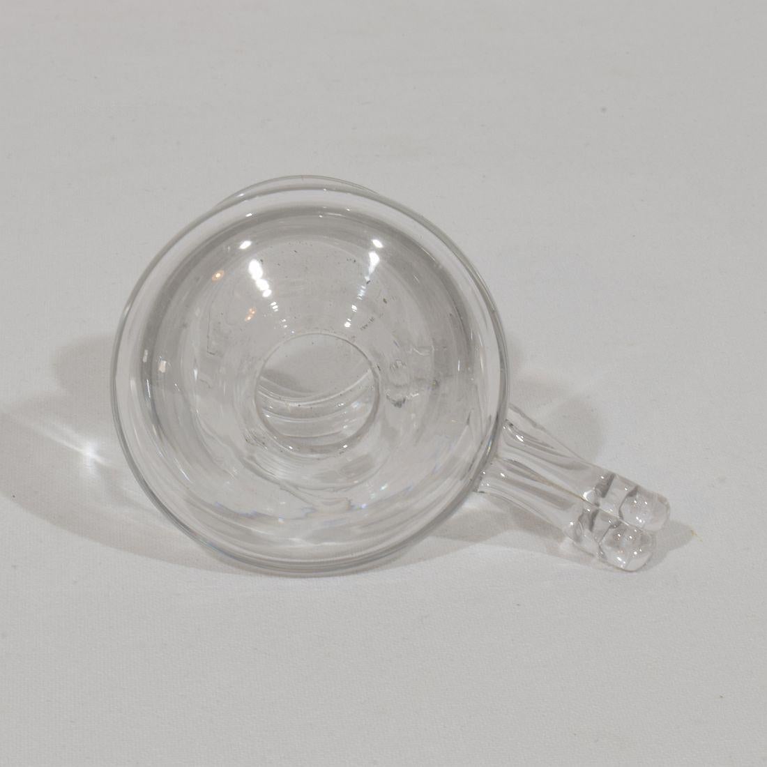 Paar französische Glasweber-Öllampen aus dem 19. (19. Jahrhundert) im Angebot