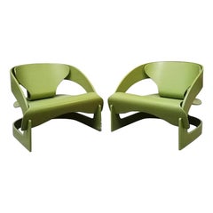 Couple de fauteuils 4801 de Joe Colombo pour Kartell:: 1964