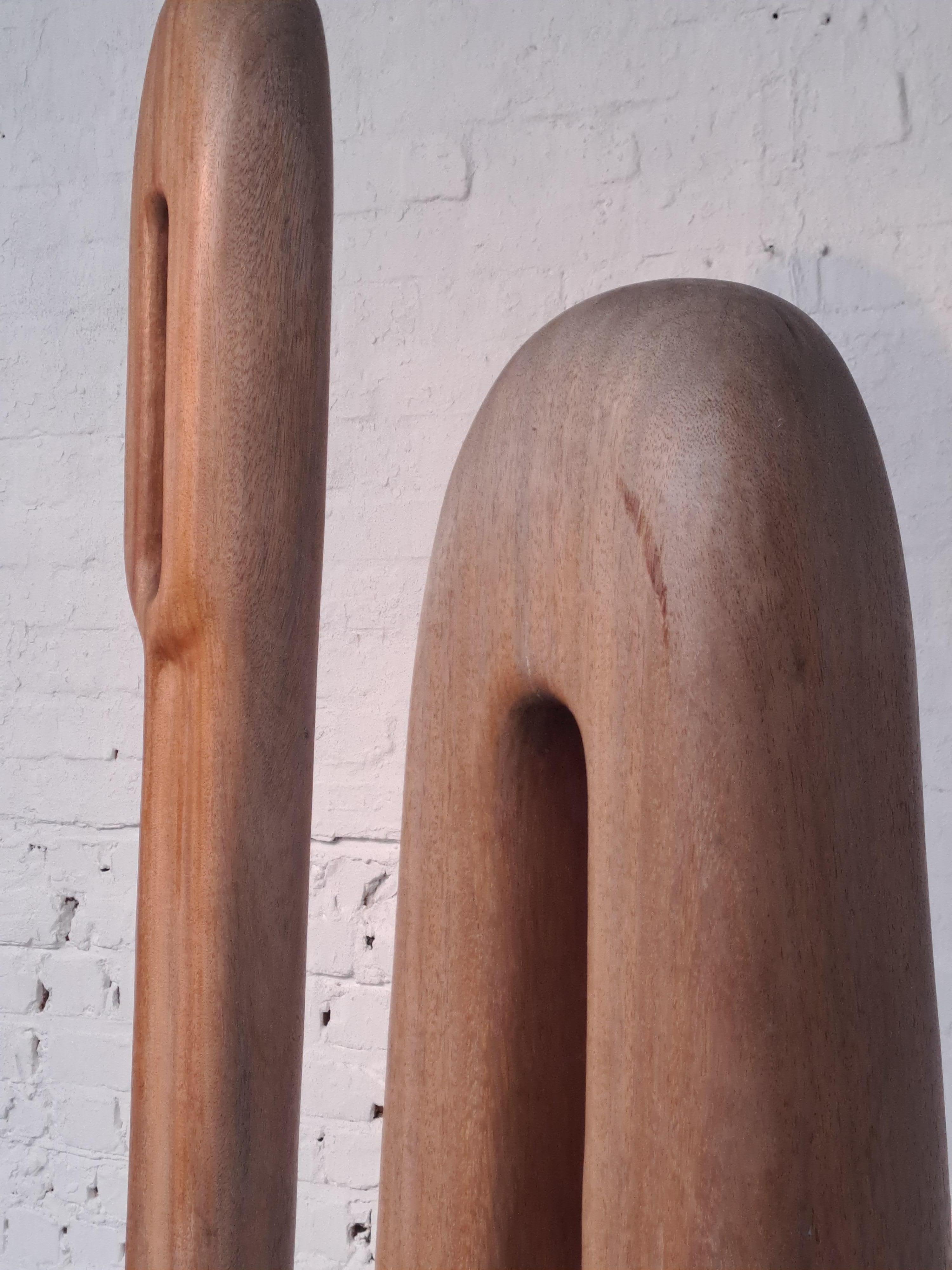 Organic Modern Couple of anthropomorphic sculptures by Begga D' Haese For Sale