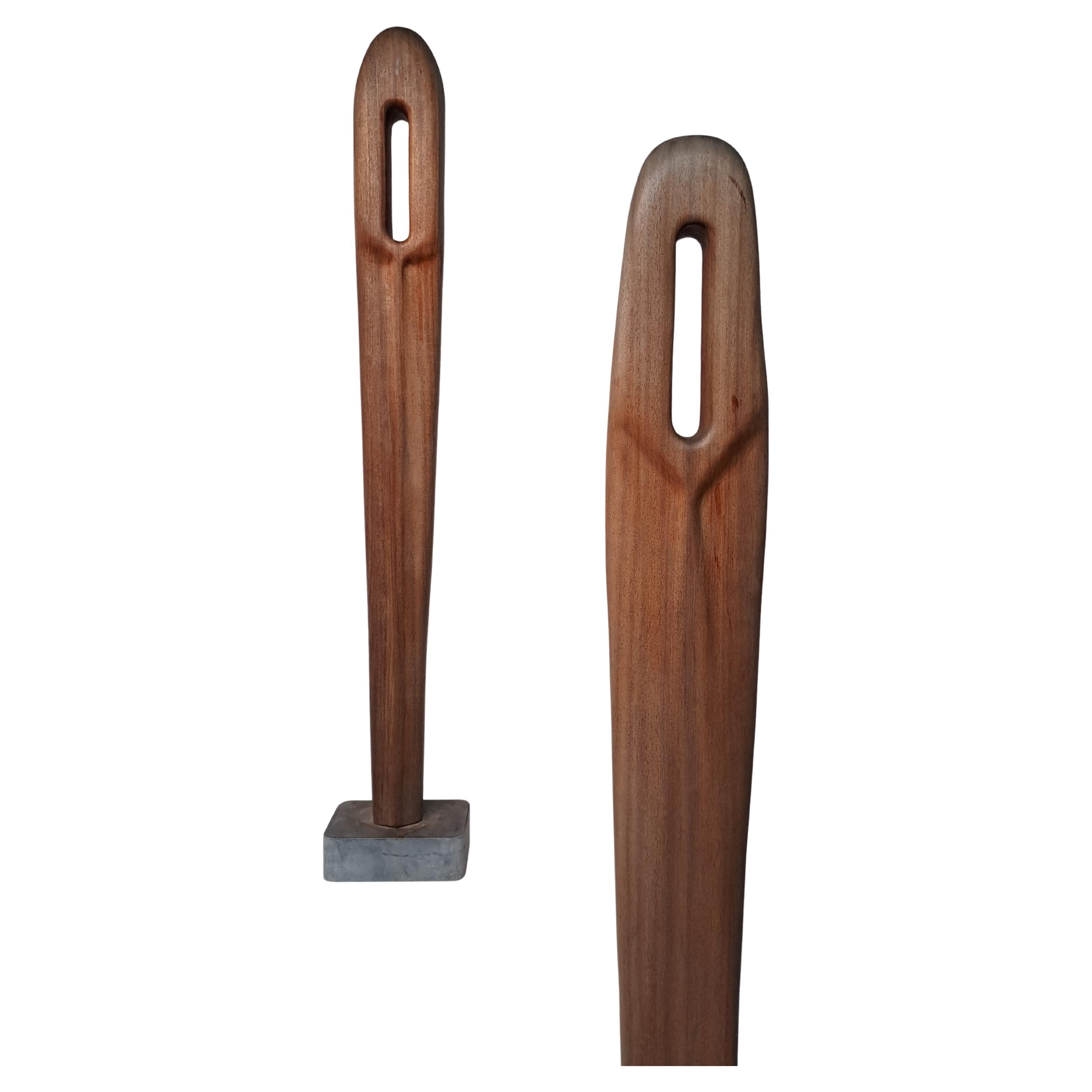 Coppia di sculture antropomorfe di Begga D. A.