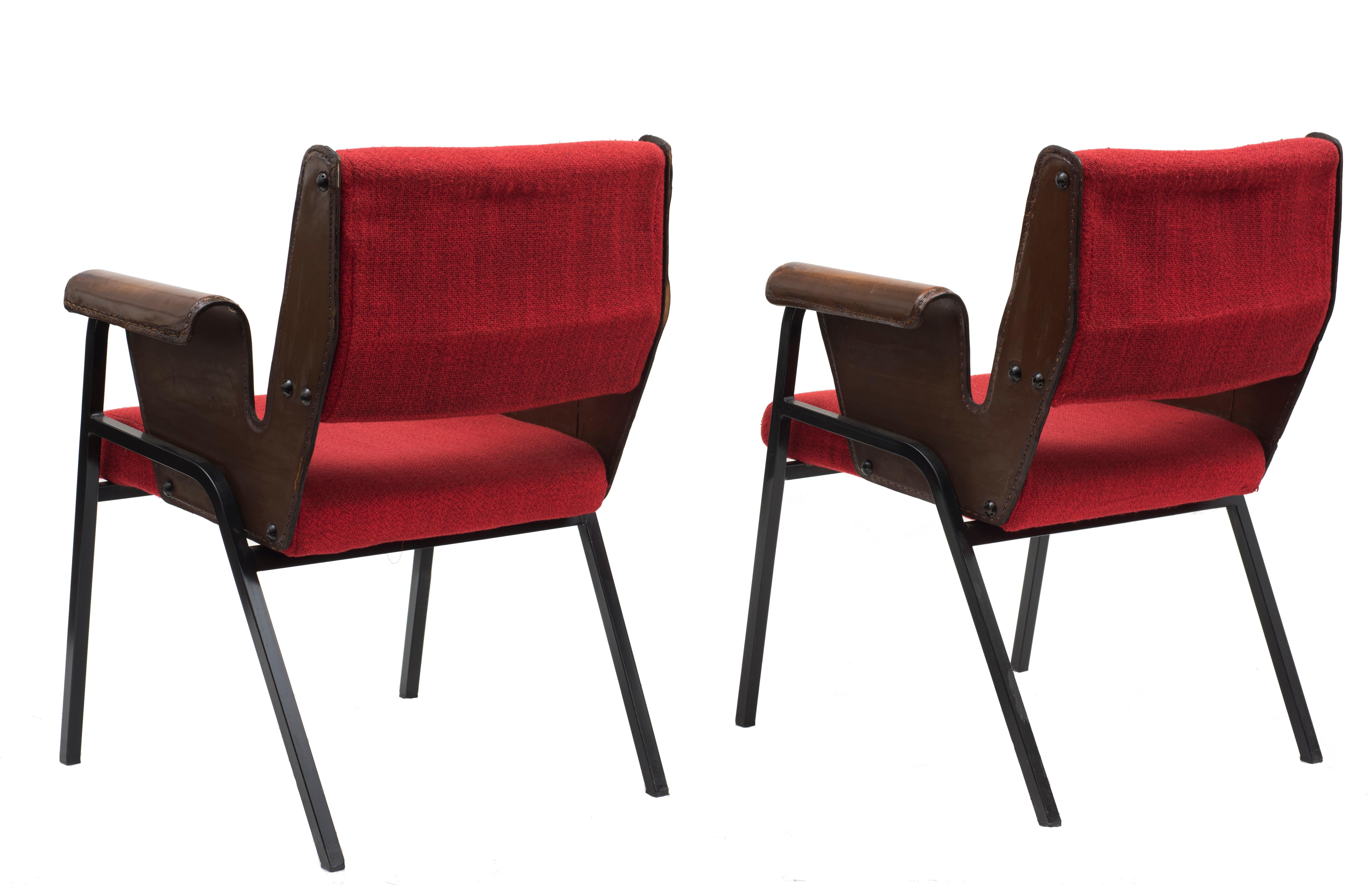 Couple of Armchair Model Albenga by Gustavo Pulitzer, 1950s In Good Condition In Roma, IT