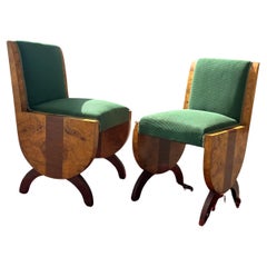couple of Art Deco armchairs from the 1920s