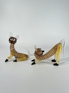 Barovier&Toso circa 1948 coppia di "zebrati"