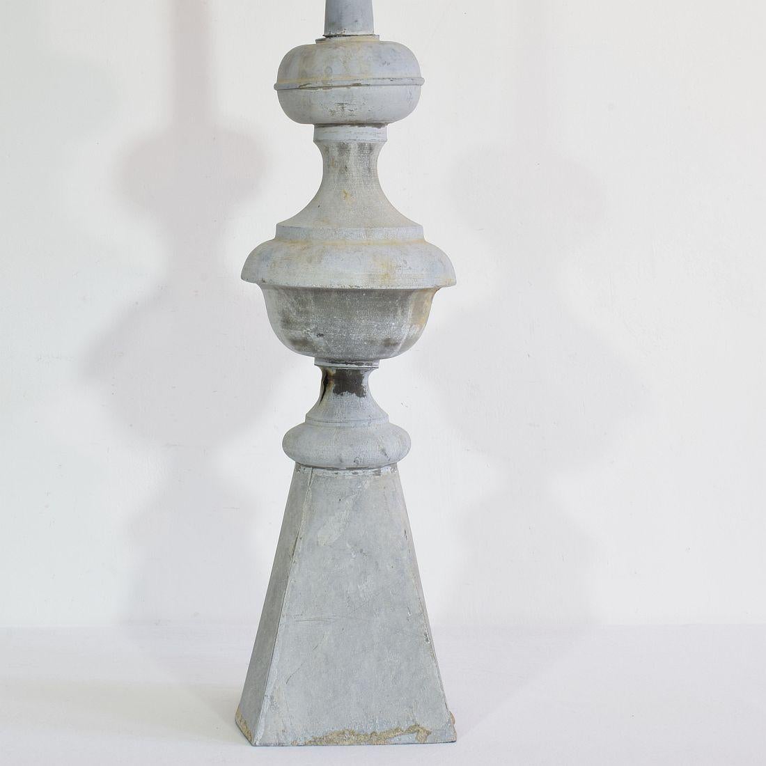 Couple of French 19th Century Zinc Roof Finials 6