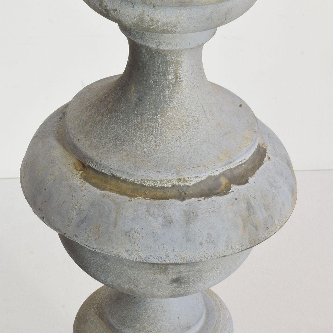 Couple of French 19th Century Zinc Roof Finials 10