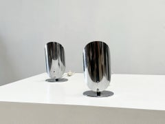 couple of Italian chrome table lamps