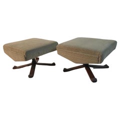 Couple of italian stools ISA Italia 1960's