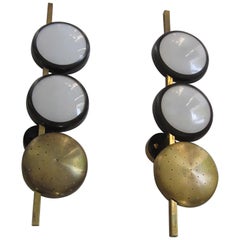 Couple of Italian Wall Light by Oscar Torlasco for Lumi Milano, 1950s