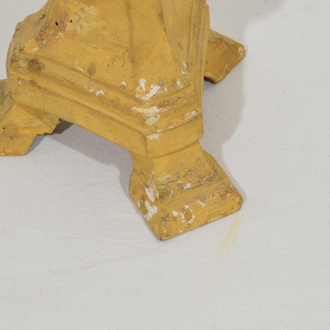 Coppia di portacandele in legno dorato neoclassico italiano della fine del XVIII secolo in vendita 4