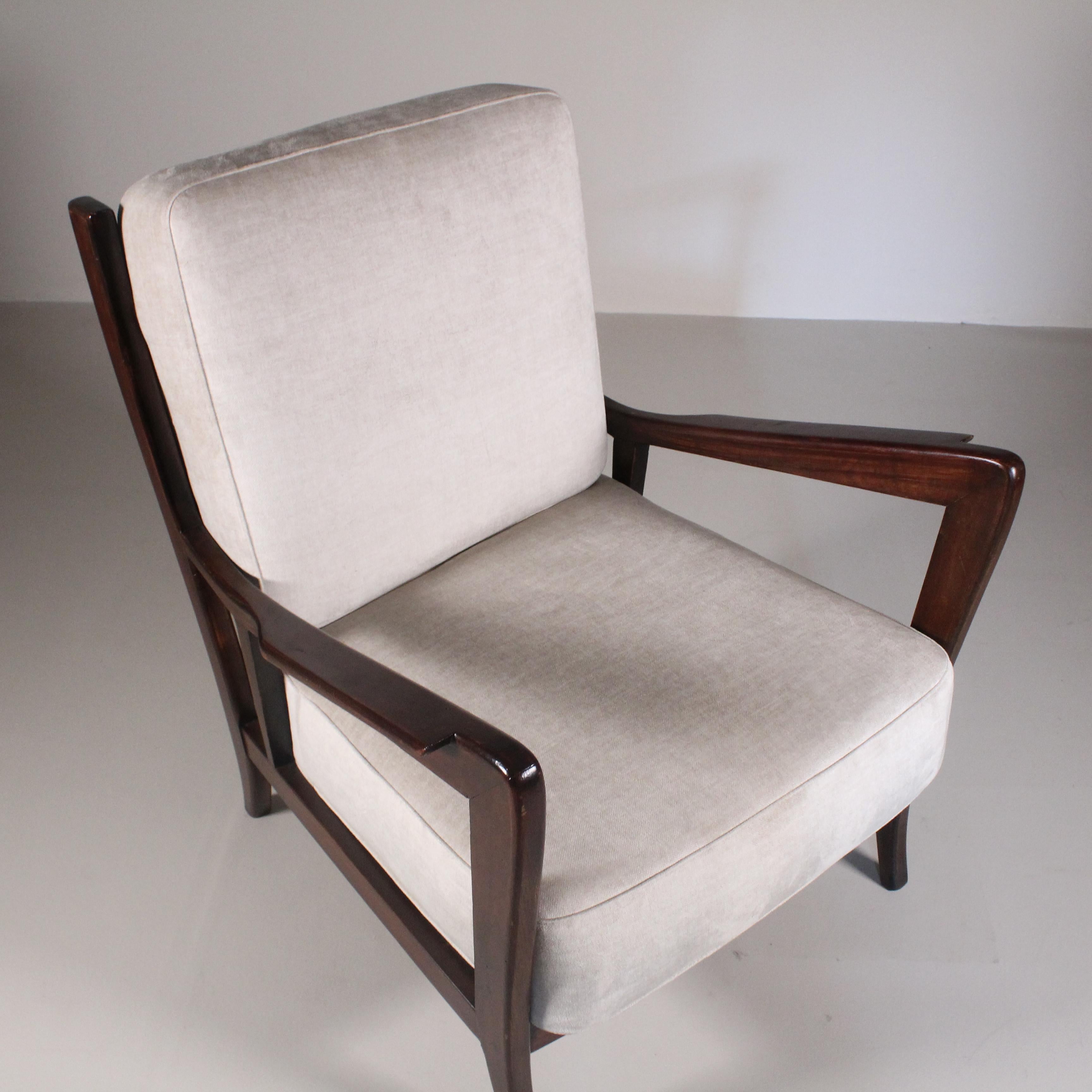 Couple of mid-century armchair For Sale 2