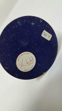 Couple of Sculptures in Brass and Wood Design De Stijl Firenze, 1960s