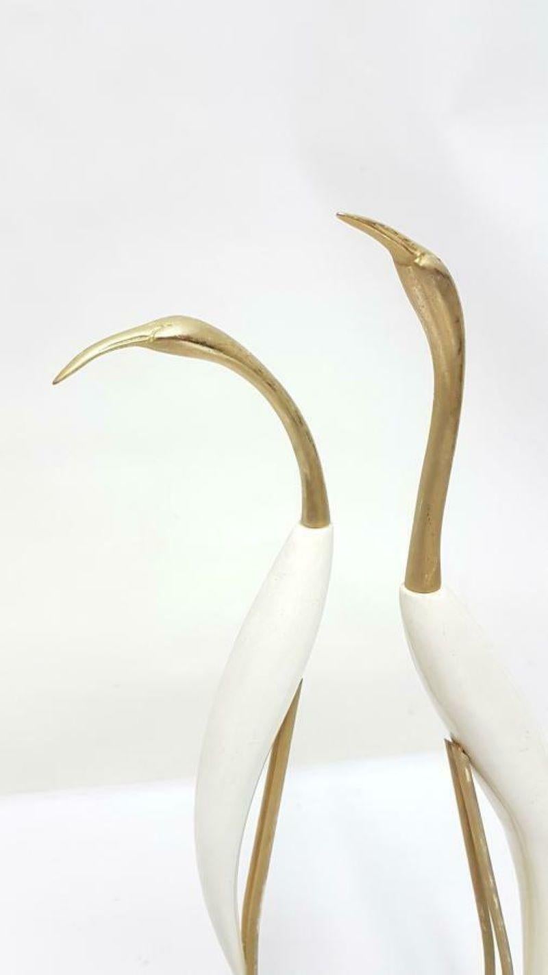 italien Ensemble de deux sculptures en laiton et bois Design De Stijl Firenze, années 1960 en vente