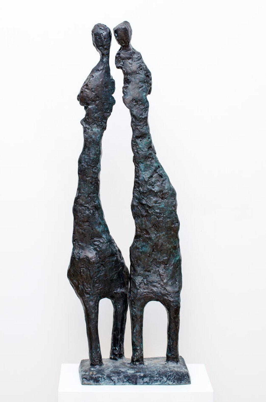 Modern 'Couple' - One Of A Kind Bronze Sculptures  For Sale