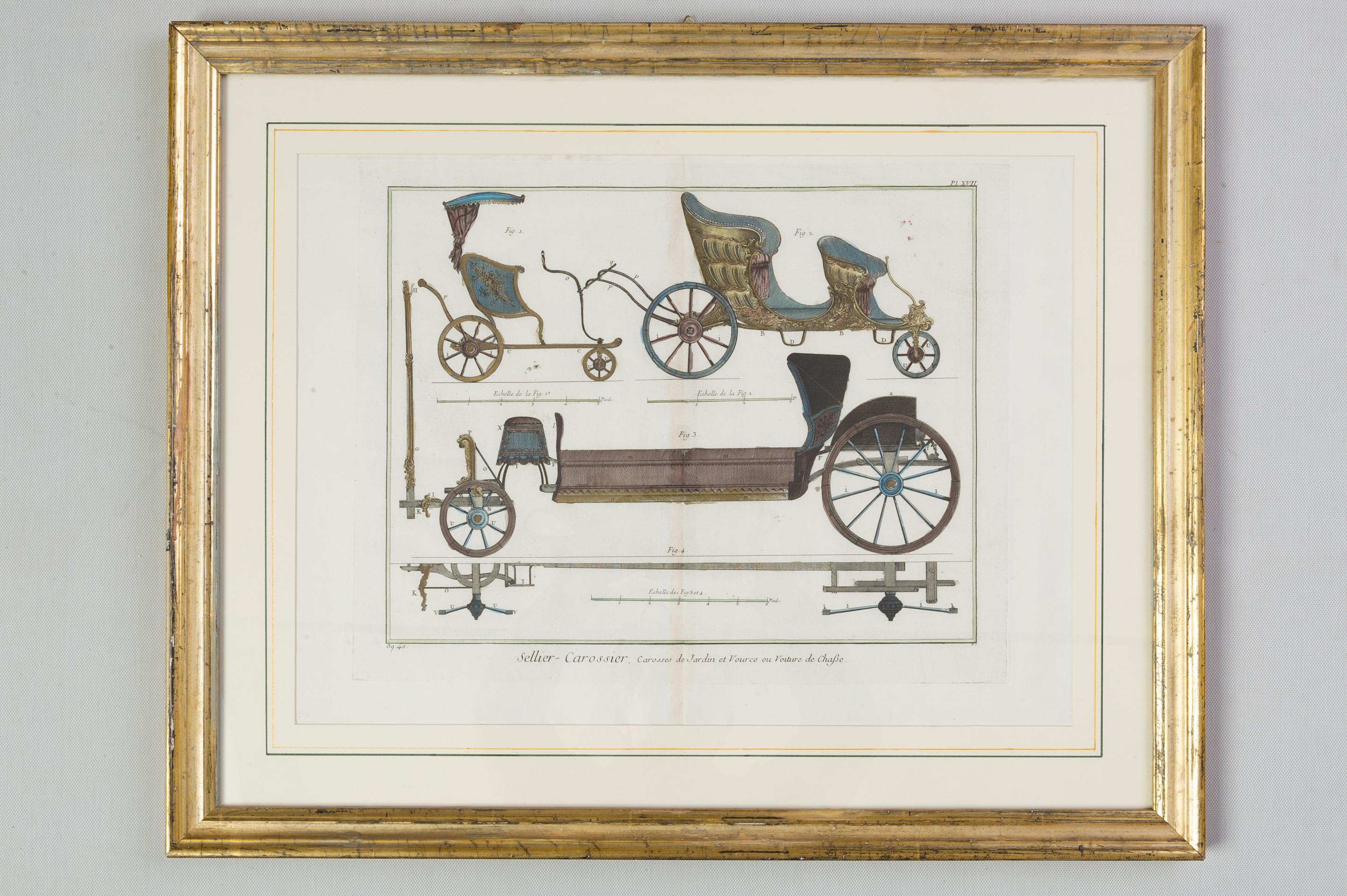 Couple Prints of Antique Carriages For Sale 1
