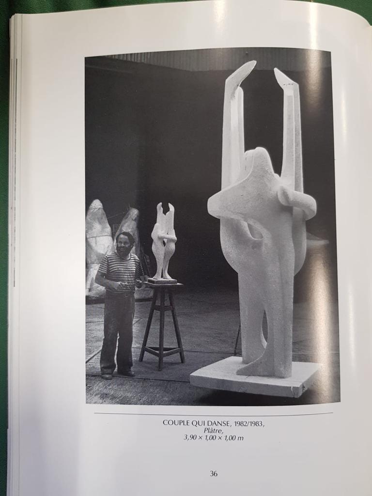 Skulptur „Couple“ von Milosevic, 1972 im Angebot 1