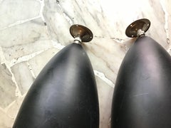 Couple Stilnovo Sconces 1950 Metal Black Cromo, 1950, Italy