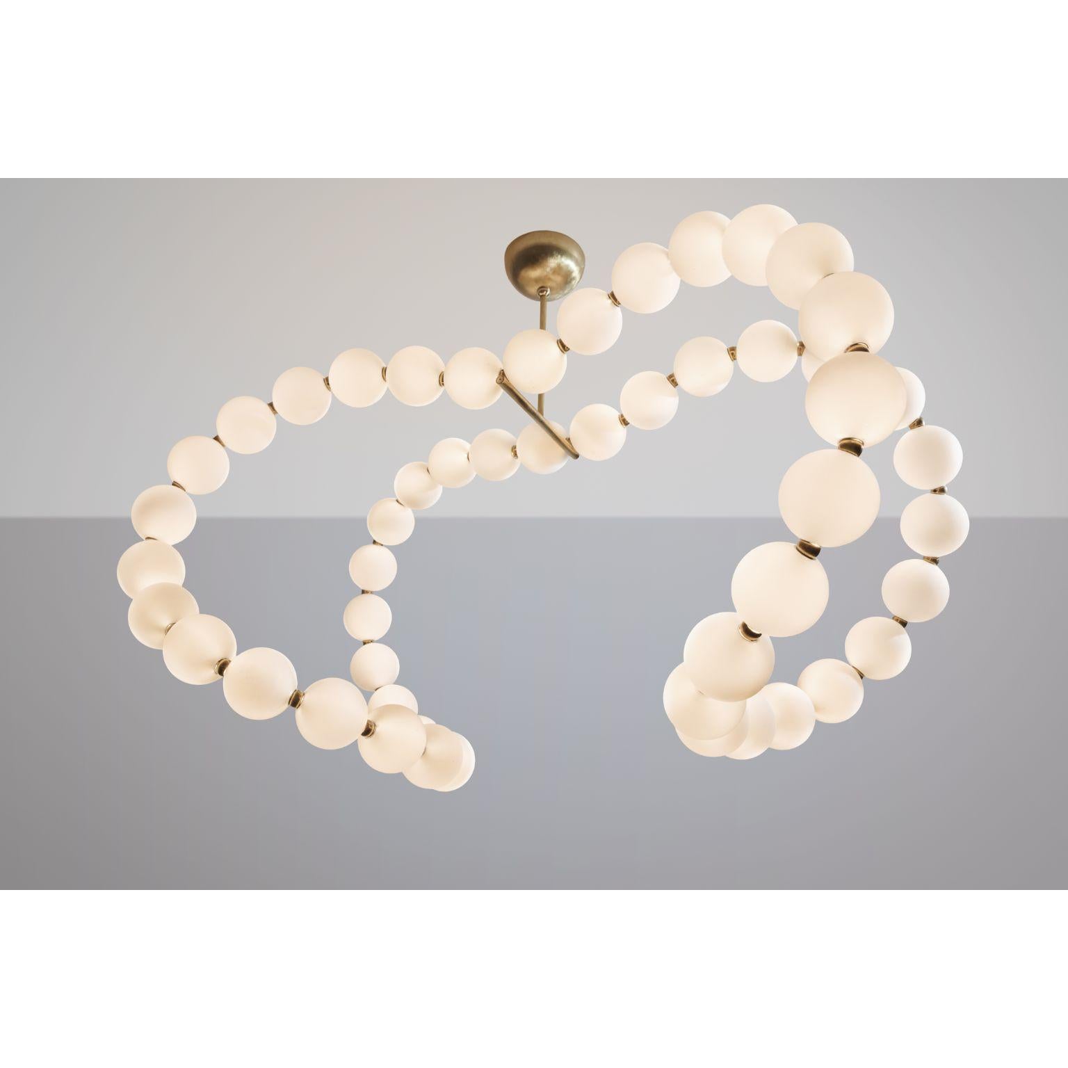 French Courbes de Perles Chandelier by Ludovic Clément d’Armont For Sale