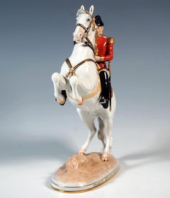 Courbette avec son cavalier, Spanish School à Vienne, Augarten, 20e