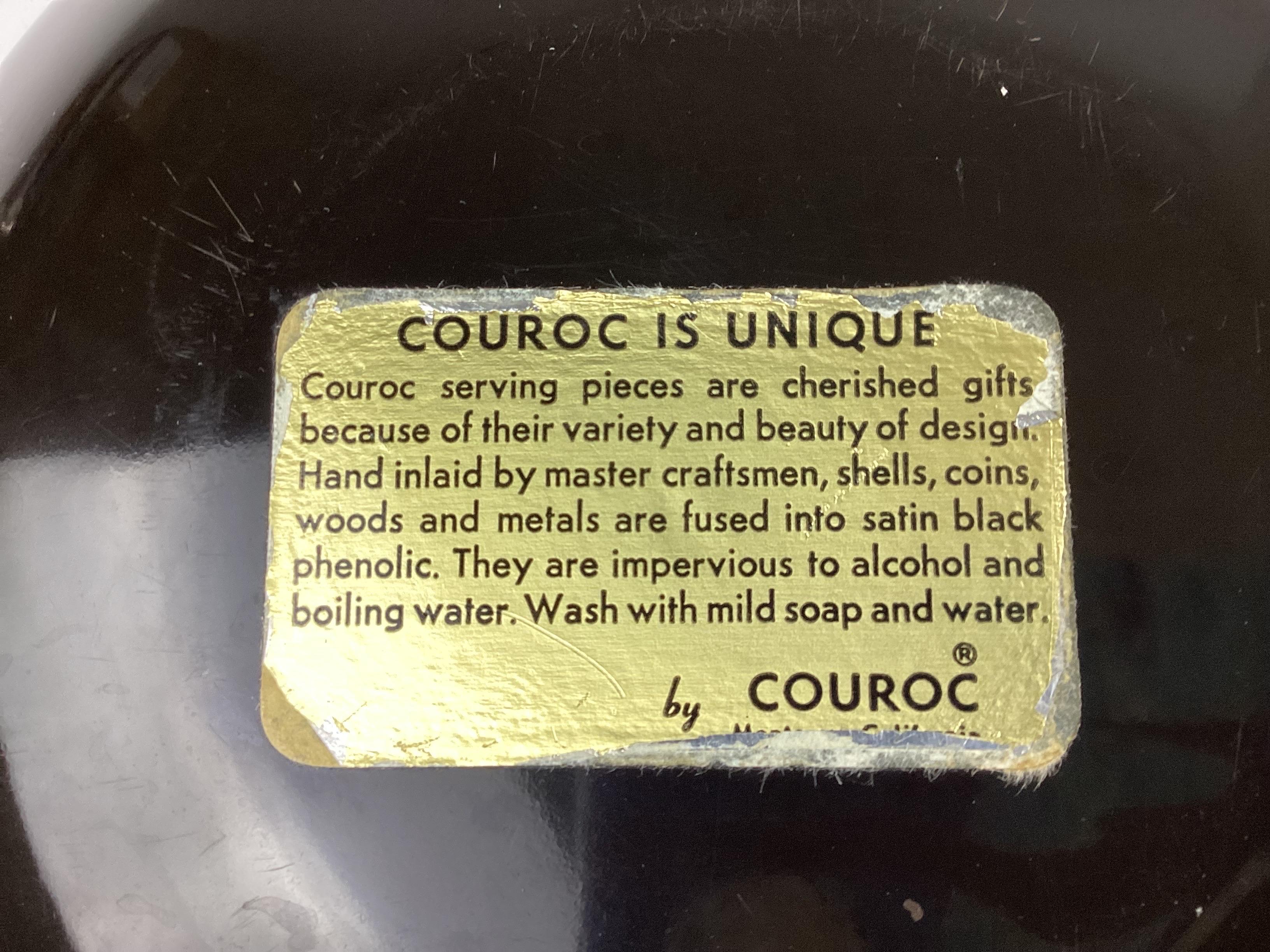 Couroc Bowl with Frogs, Monterey, California 1970s In Excellent Condition In Lambertville, NJ