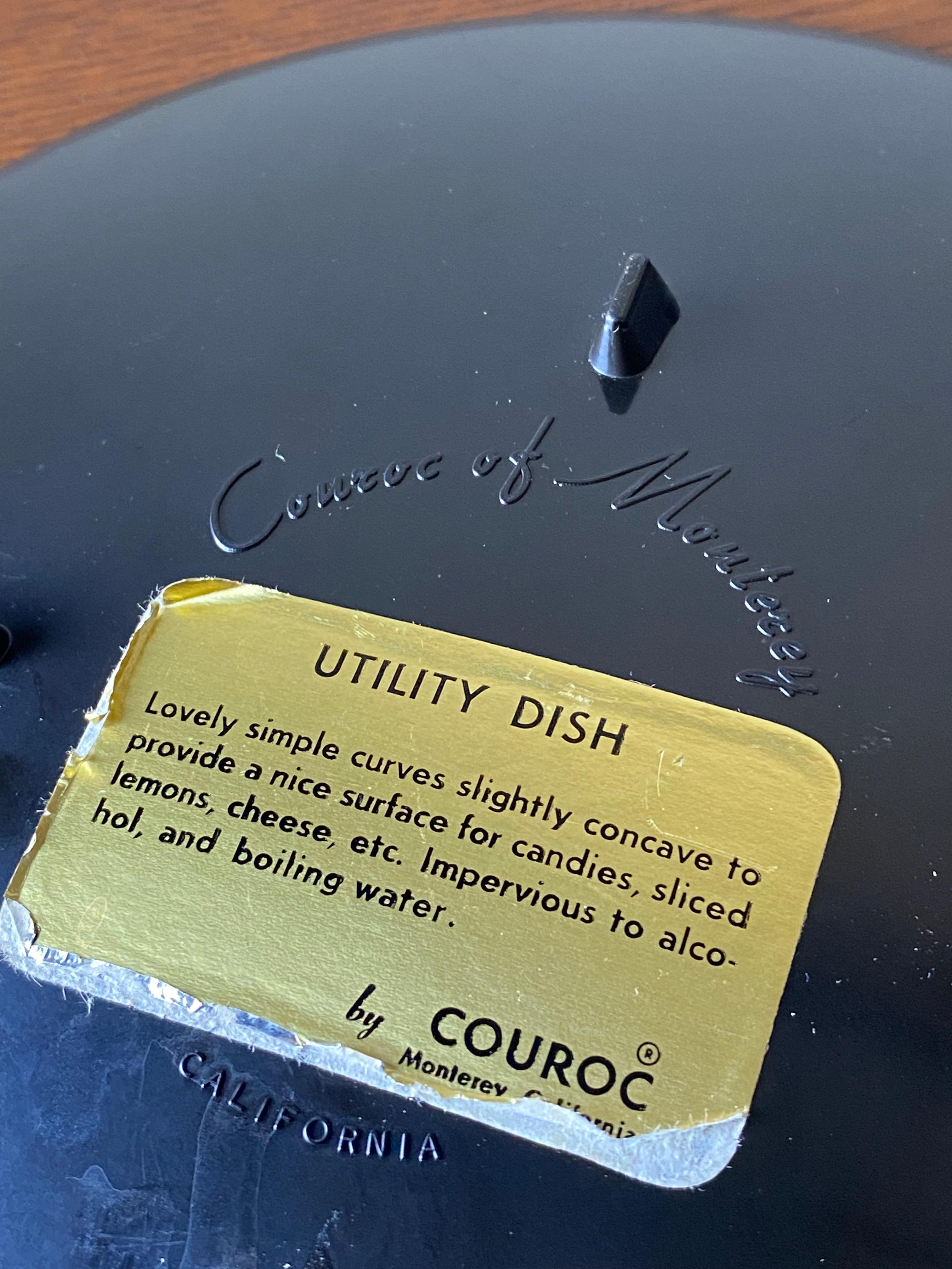 20th Century  Couroc of Monterey California Wells Fargo & Co. Utility Dish / Bowl, 1970's  For Sale