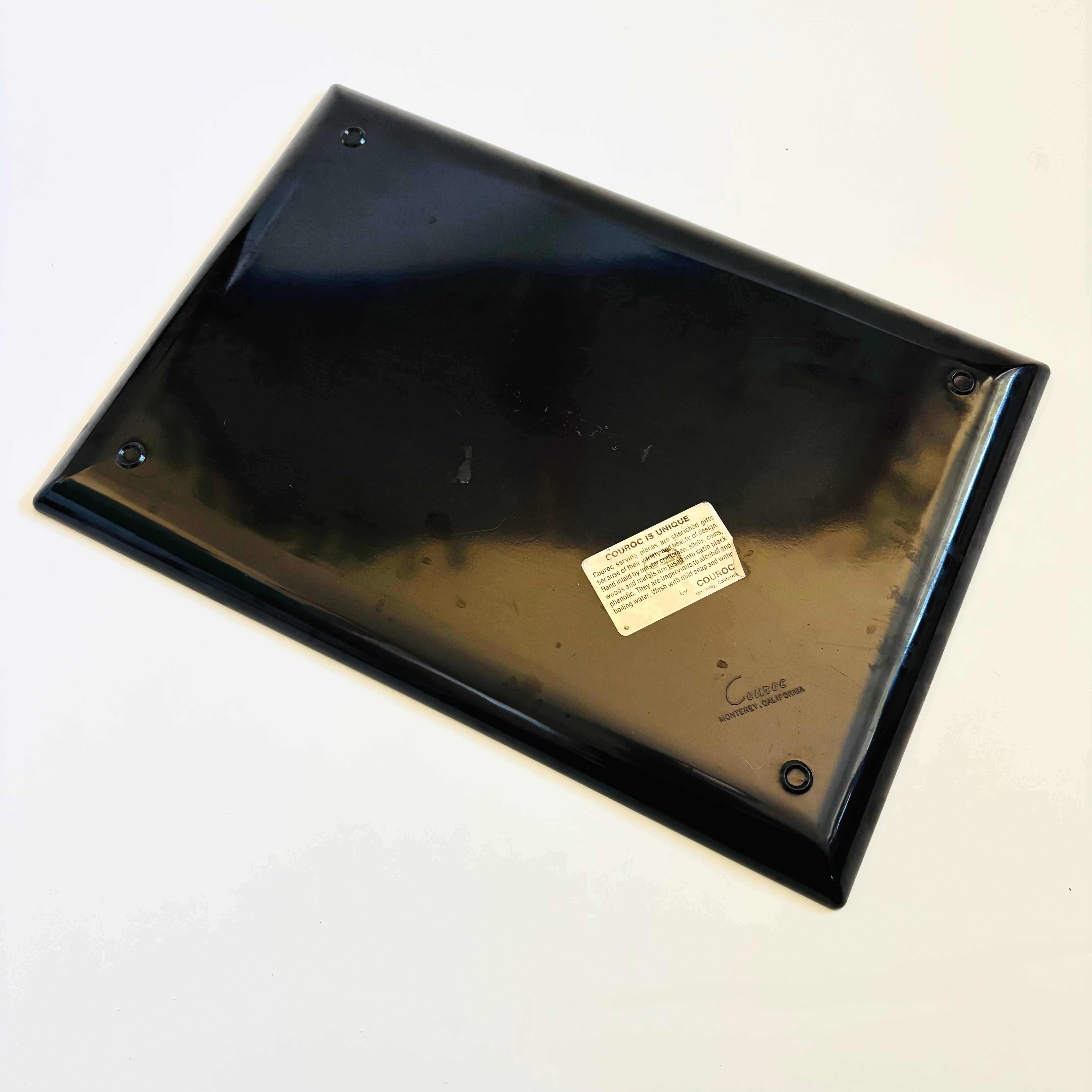 Couroc Poppy Tray For Sale 2