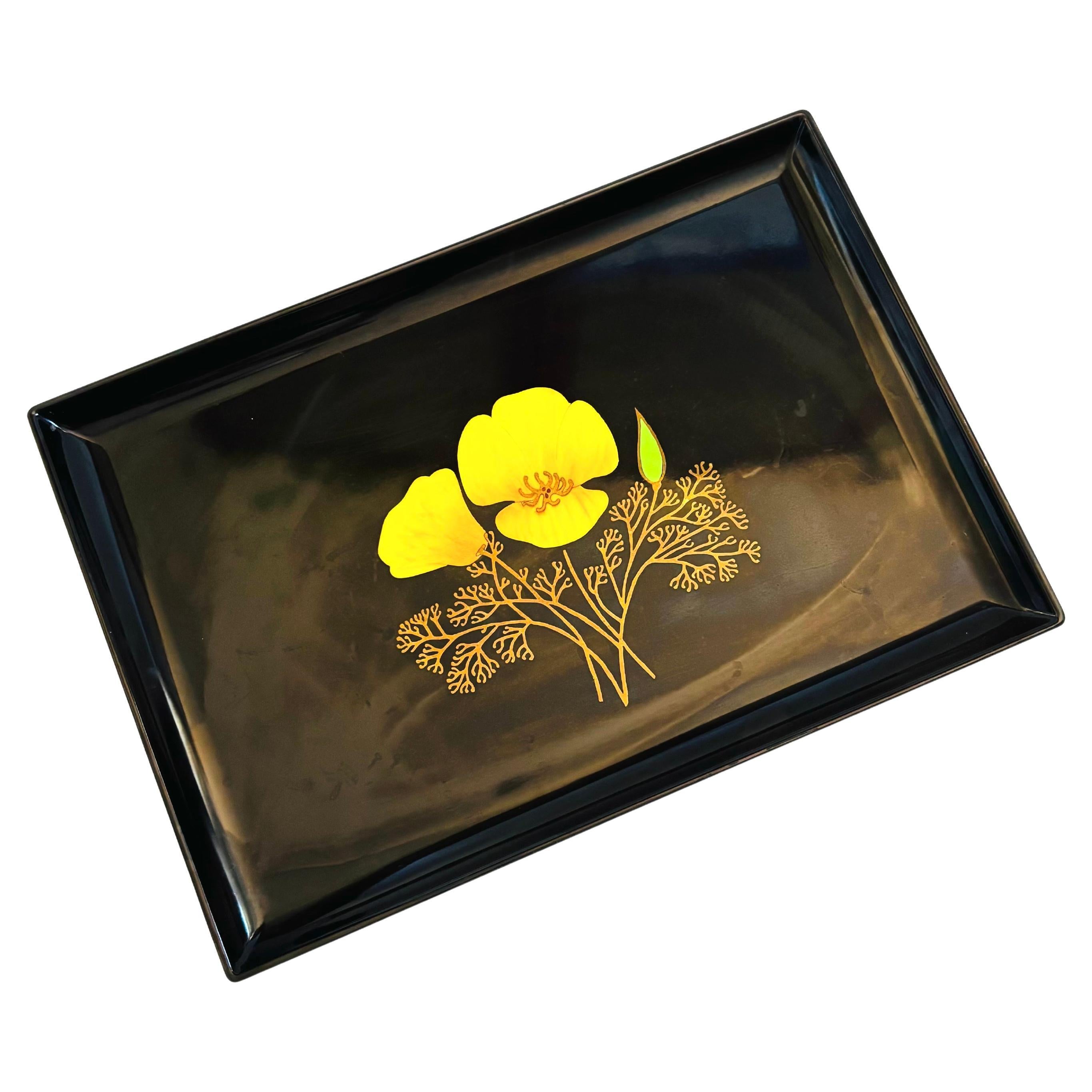 Couroc Poppy Tray For Sale