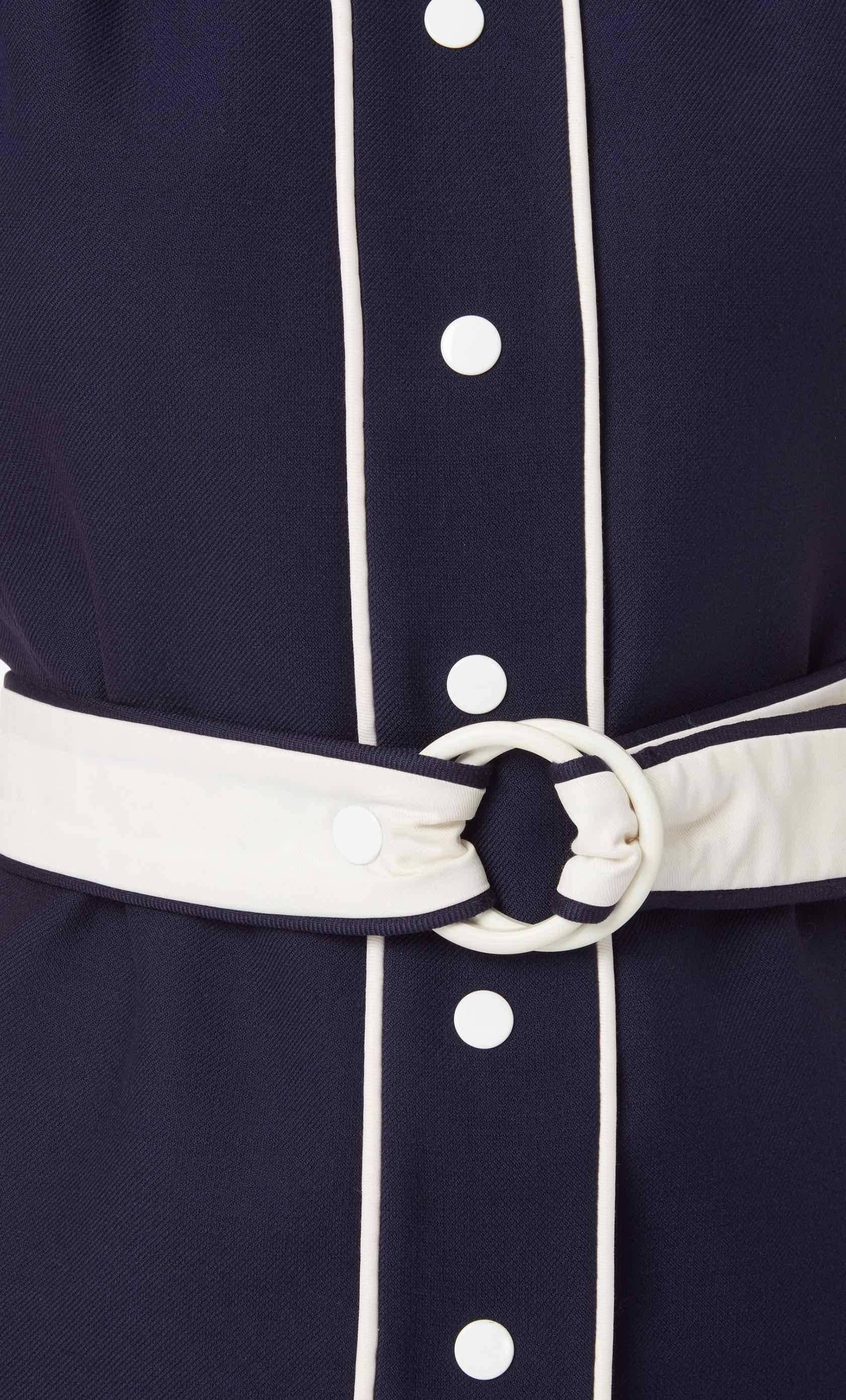 Courreges, navy and white jacket, circa 1968 In Good Condition In London, GB