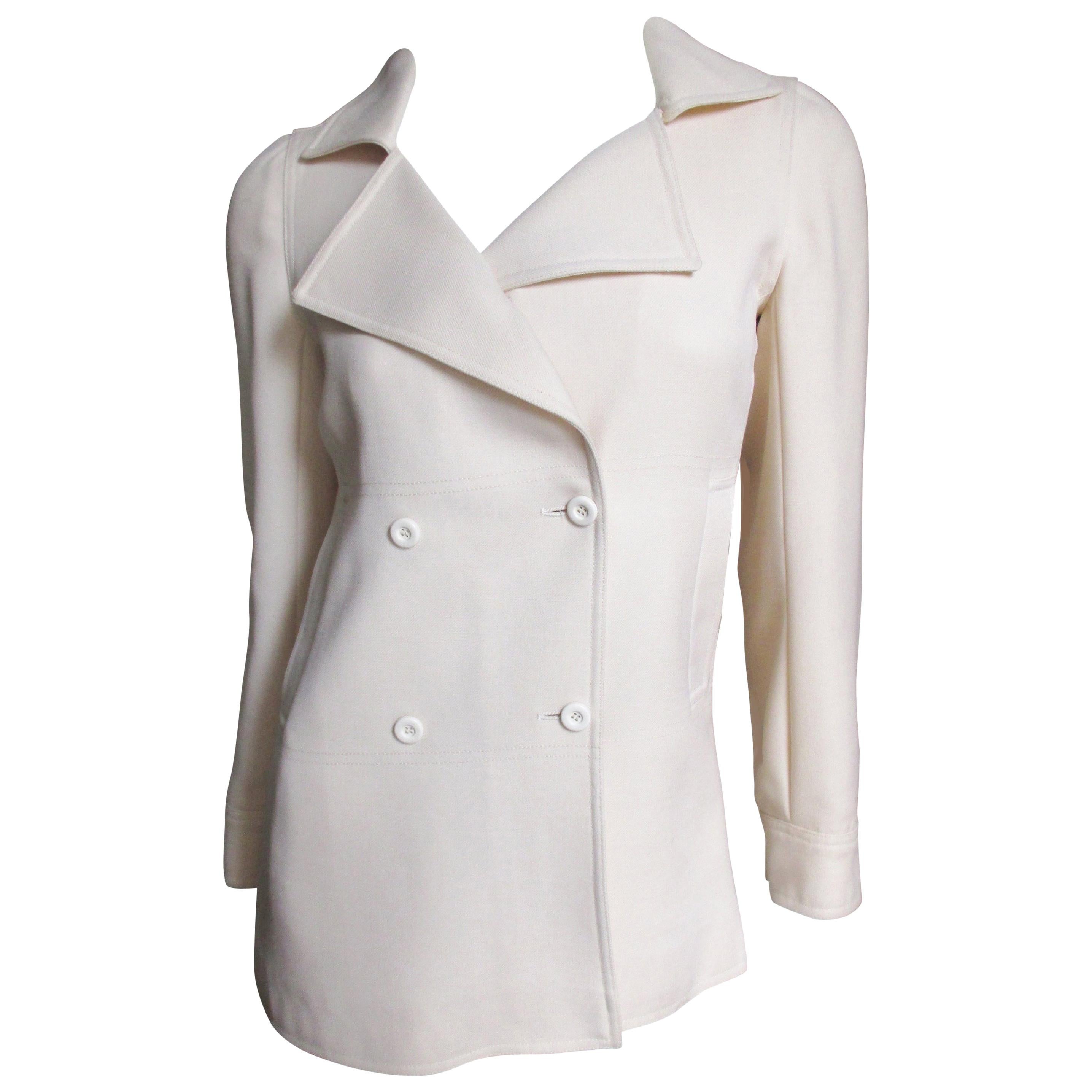 Courreges 1960s Wool Jacket with Details