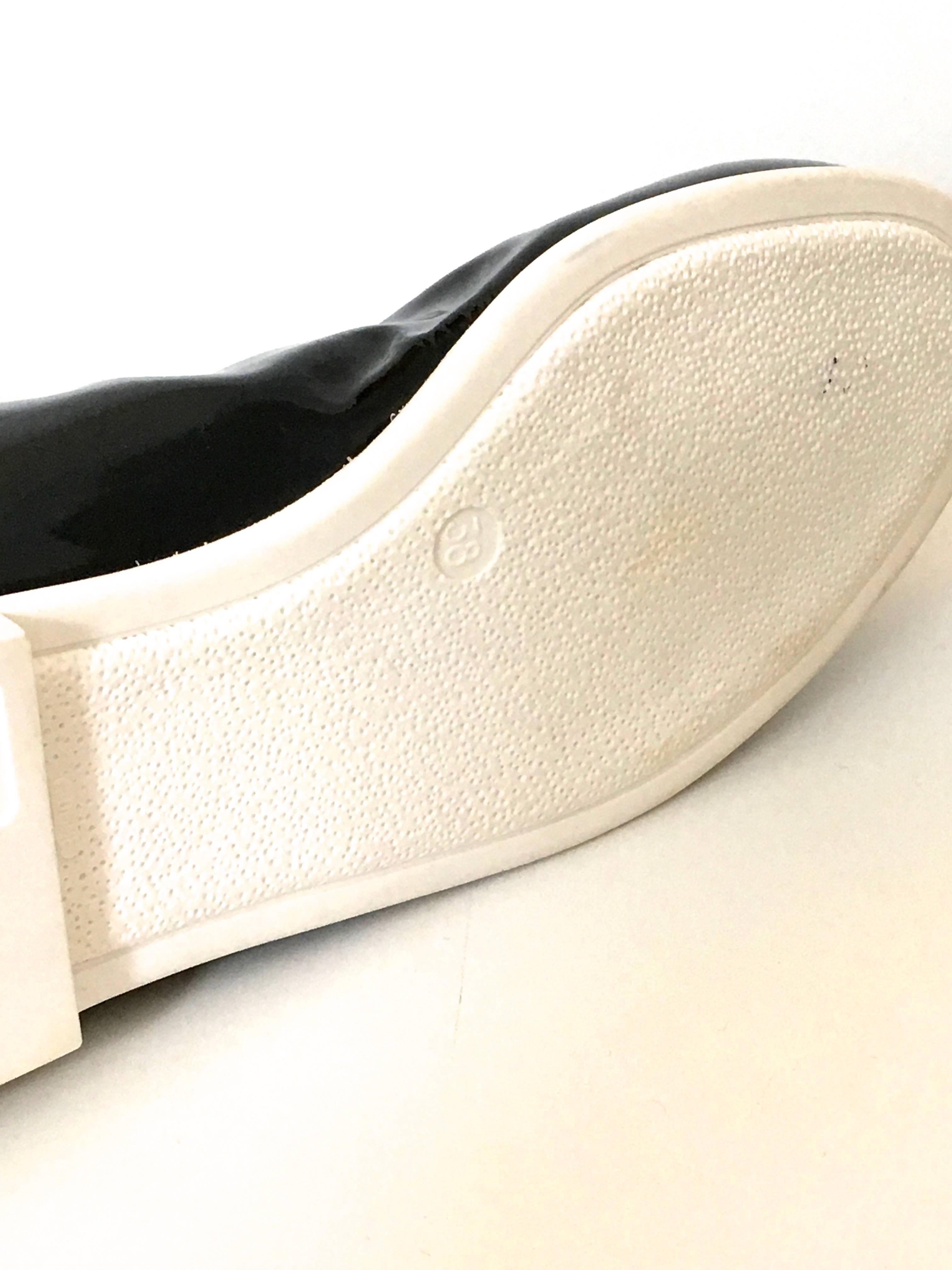 Courreges Boots - Black  Patent  New - Size 38 For Sale 1