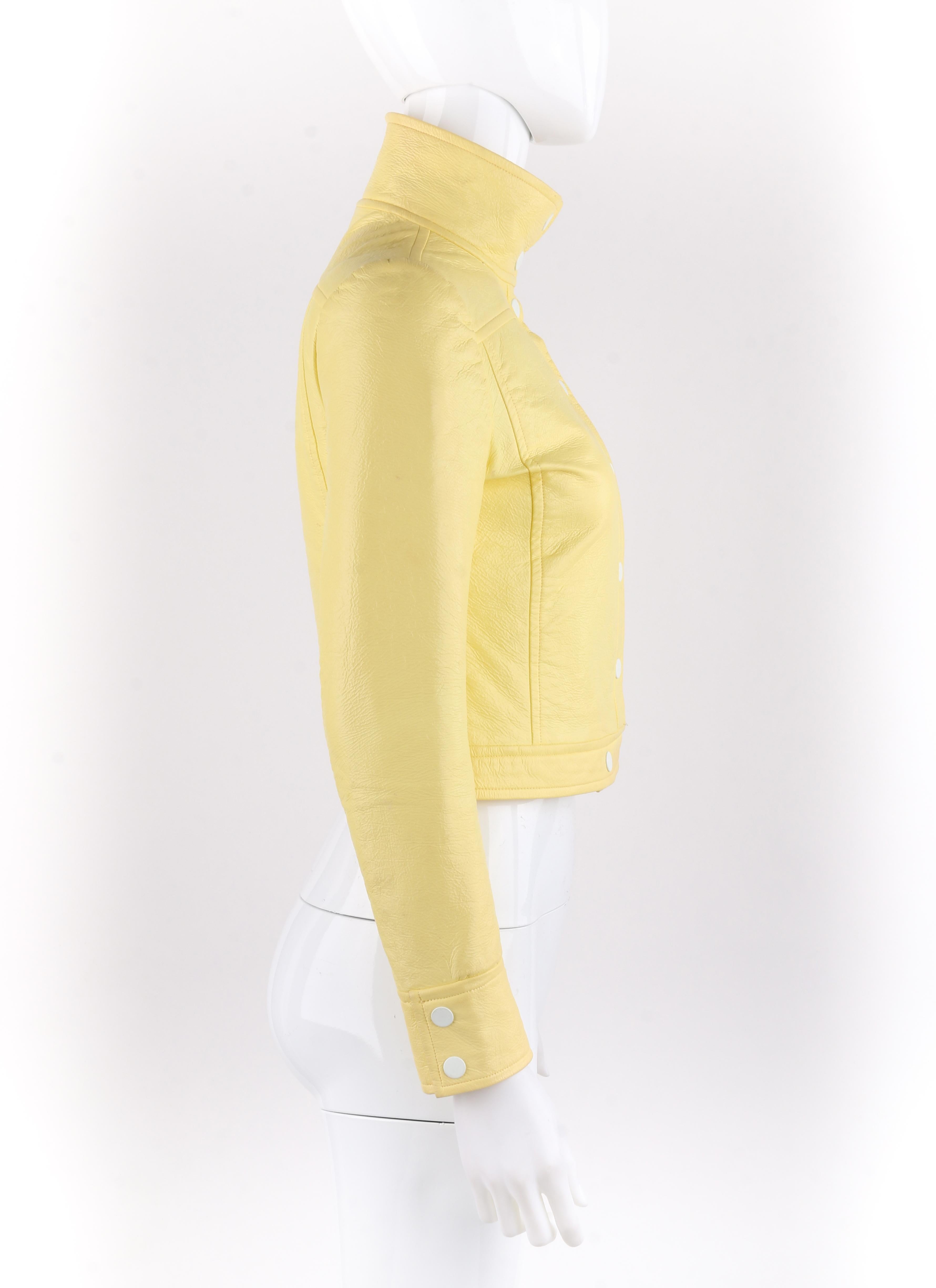 yellow vinyl jacket