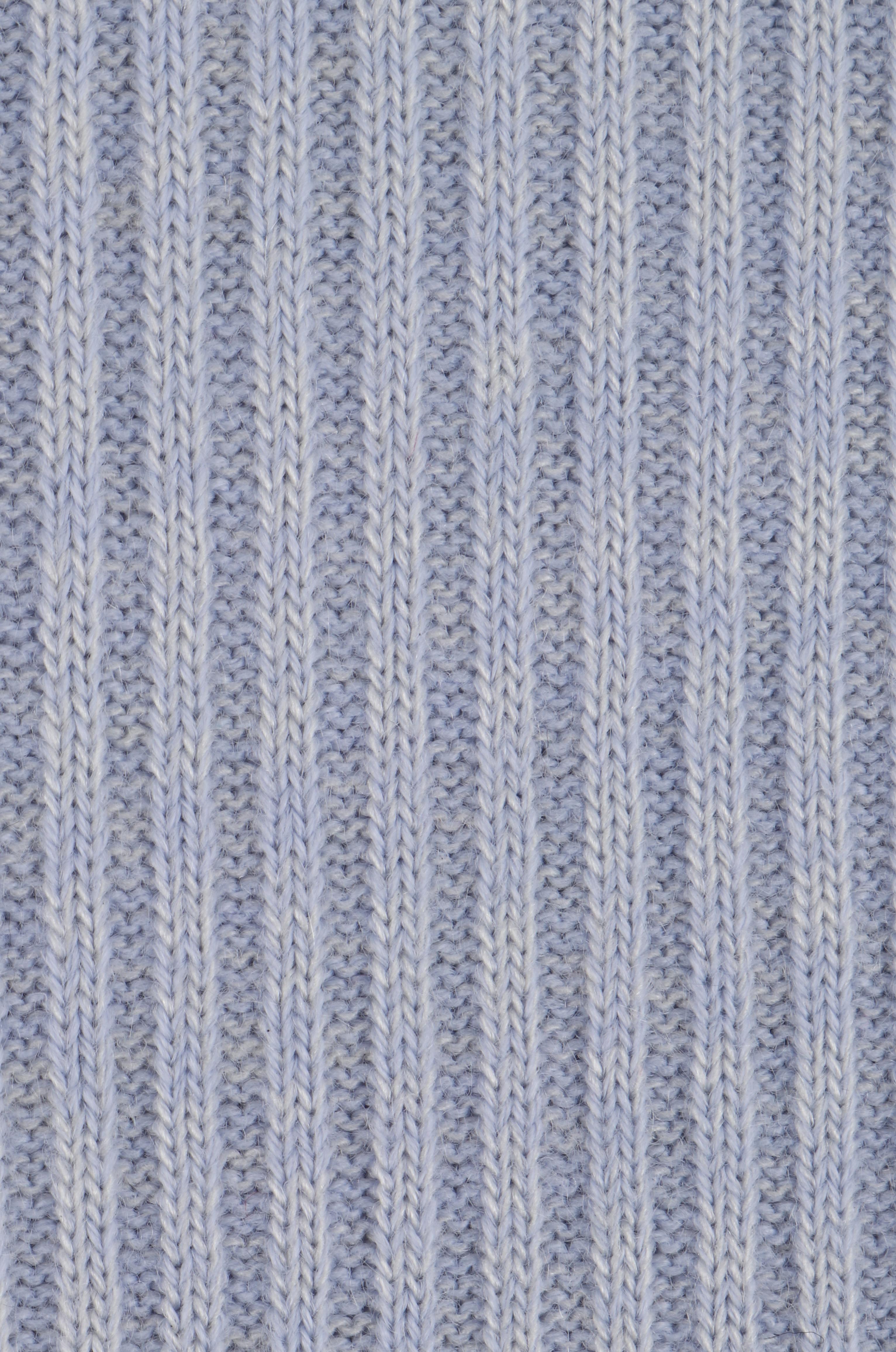 COURREGES c.1970's Light Blue Stretch Knit Mock Neck Long Sleeve Sweater Top  3