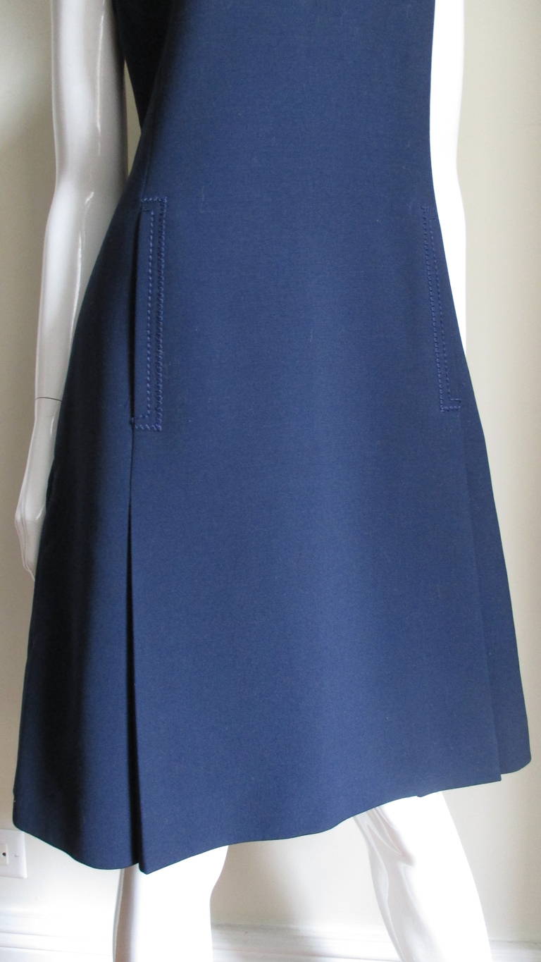 Courreges Farbblock-Kleid 1970er im Zustand „Gut“ im Angebot in Water Mill, NY