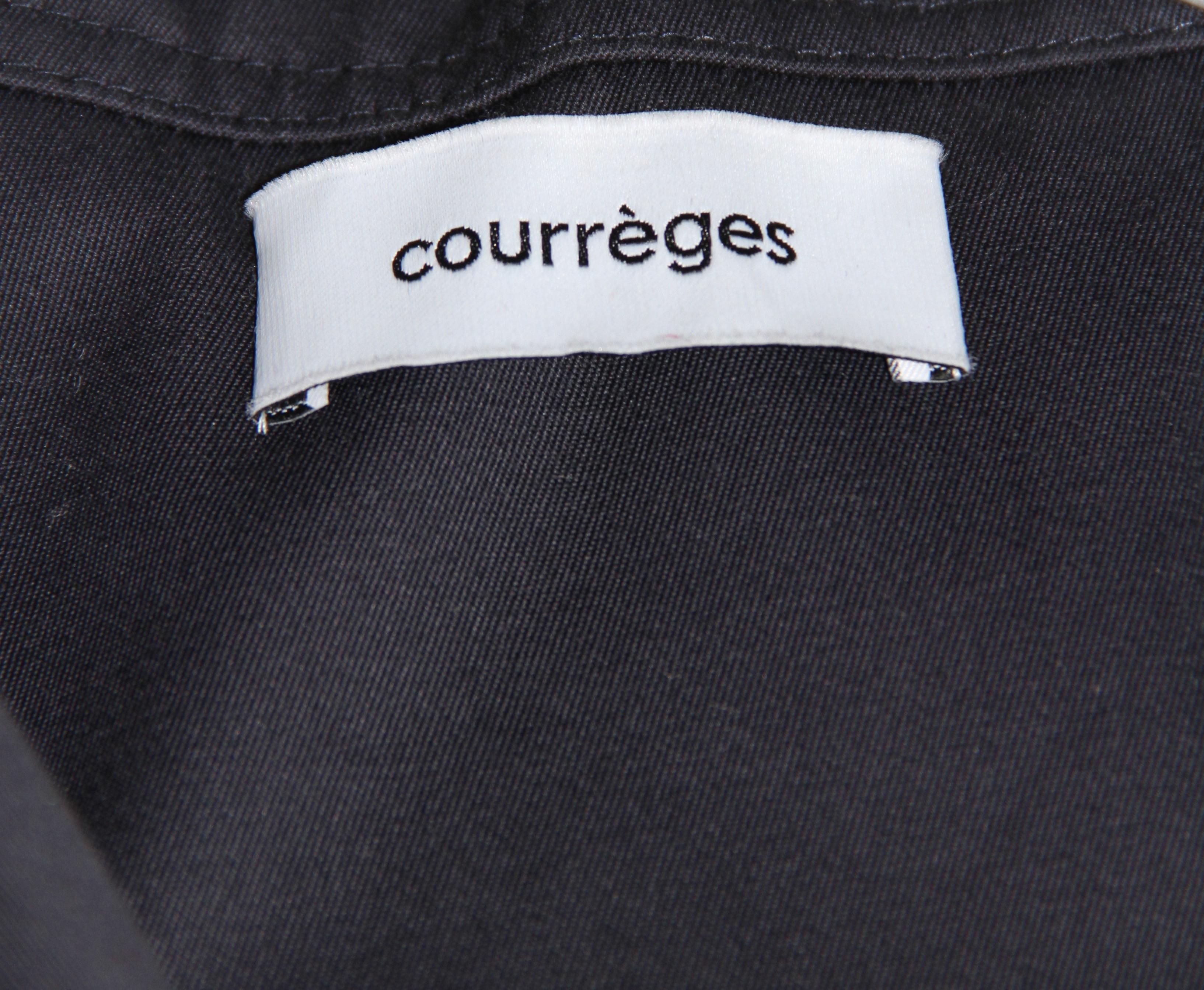 Women's or Men's Courreges Cotton and Vinyl Jacket