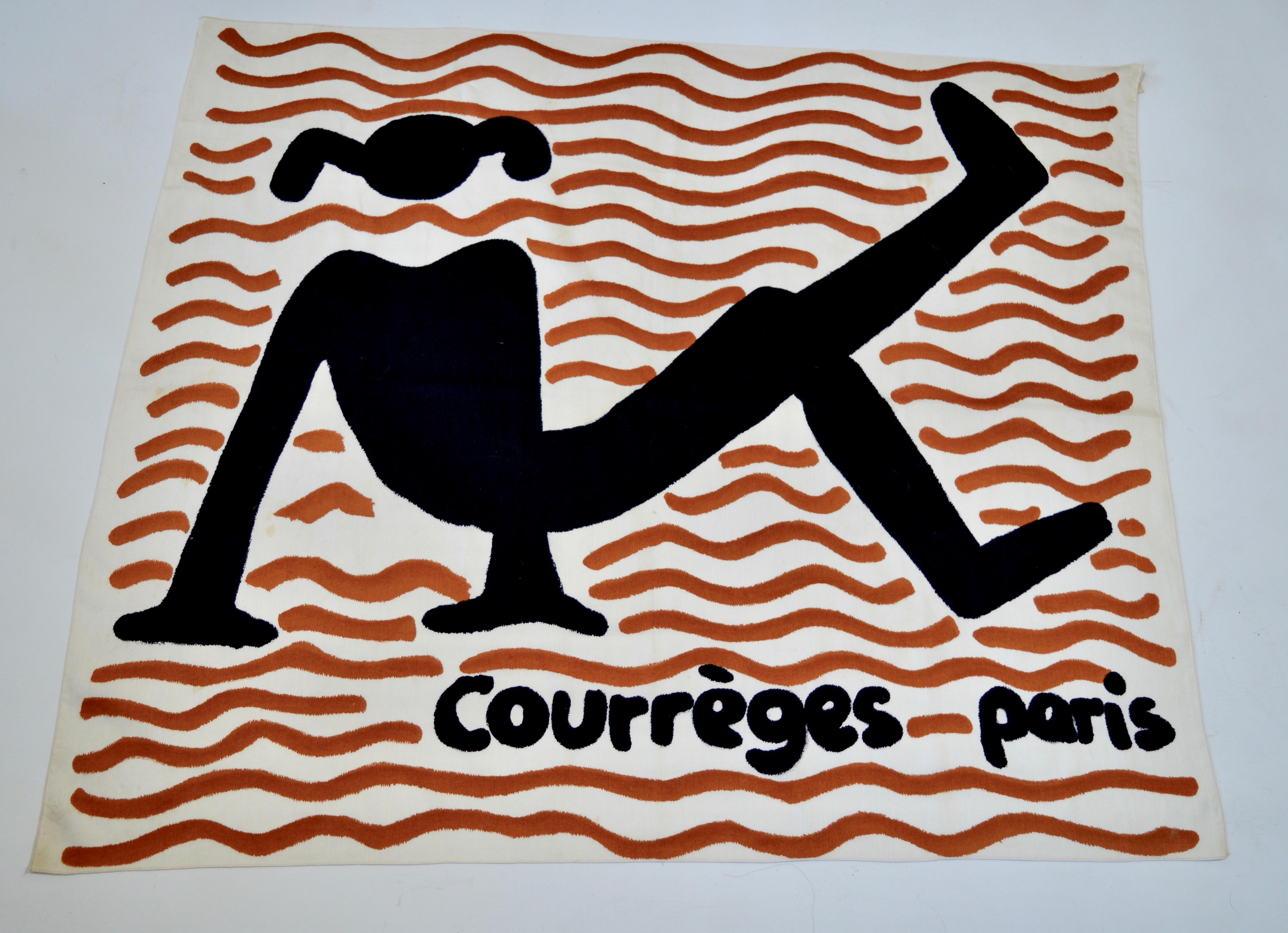 Courrèges Cotton Scarf 1970s In Good Condition For Sale In London, GB