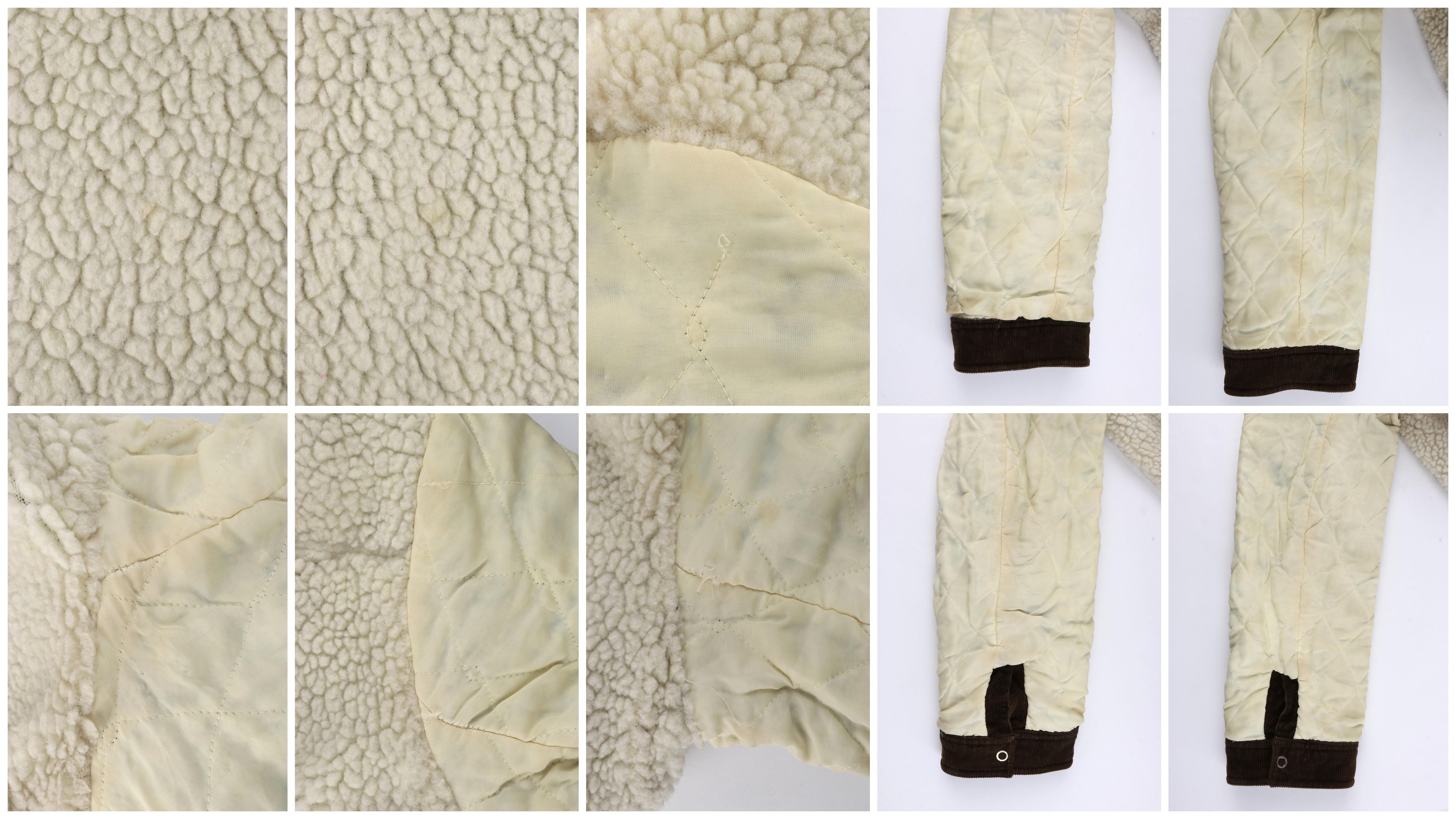 COURREGES Couture Future c.1970’s Brown Corduroy Cinched Waist Long Coat Jacket For Sale 7