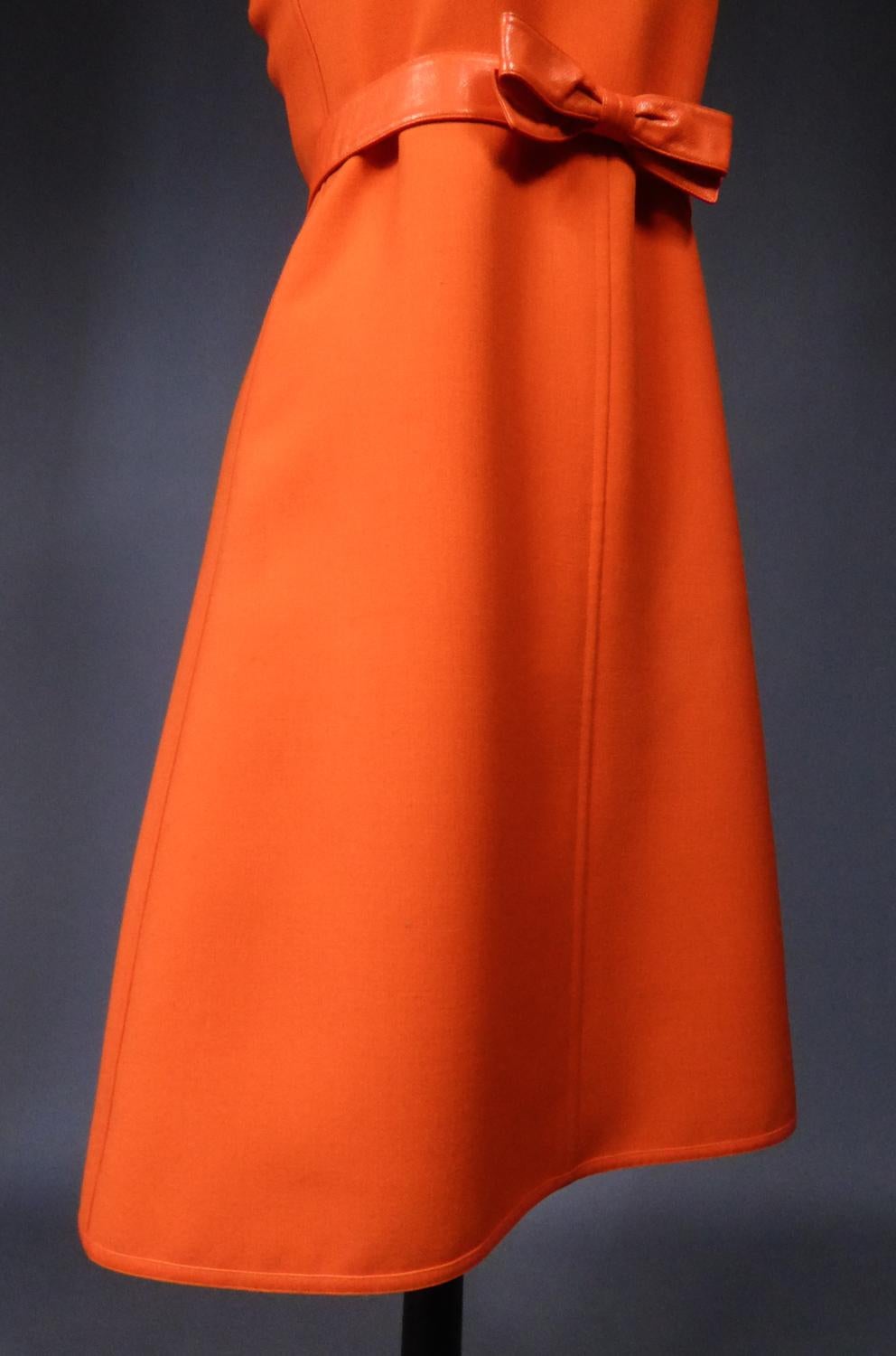 Robe française André Courrèges Couture Future numérotée 0045426 Circa 1970/1972 en vente 5